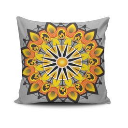 Aberto Design Funda de Cojín MANDALA-22 Multicolor 43 x 43 cm